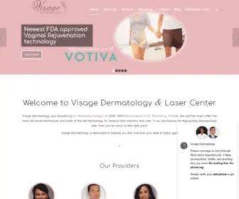 Visagedermatology.com(Visage Dermatology) Screenshot