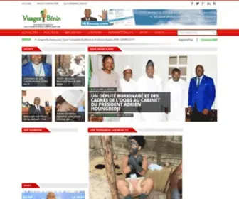 Visages-DU-Benin.com(Page d'accueil Visages du Bénin) Screenshot