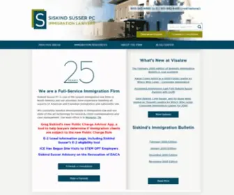 Visalaw.com(Immigration lawyer group Siskind Susser) Screenshot