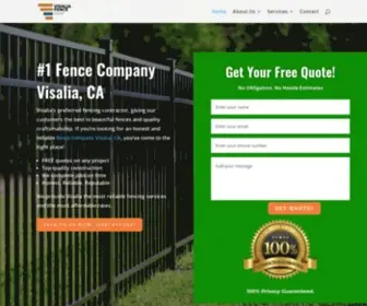 Visaliafencecompany.com(Visalia Fence Company) Screenshot