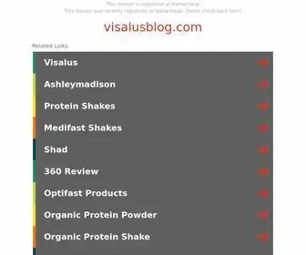 Visalusblog.com(Fitness blog) Screenshot