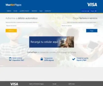 Visanetpagos.com.uy(Portal de pagos online para los servicios de Uruguay con su tarjeta VISA) Screenshot