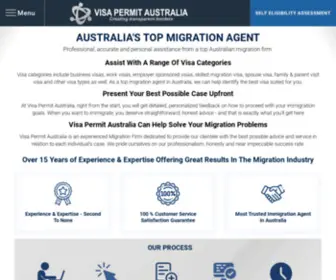Visapermit.com.au(Australia's Top Migration Agent) Screenshot