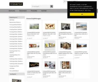 Visario.de(Bilder auf Leinwand große Auswahl schnellversand) Screenshot