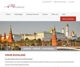 Visarussland.ch(Russian Visa Online) Screenshot