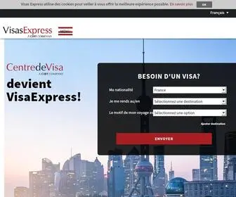 Visas-Express.fr(Visas pour voyages d’affaires et de tourisme) Screenshot