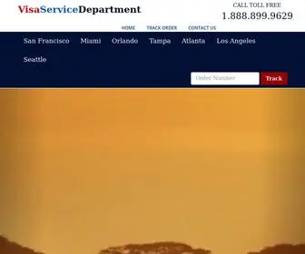 Visaservicedepartment.com(Travel visa expediting service) Screenshot