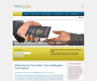 Visasunited.de(Unabhängige Visum Agentur) Screenshot