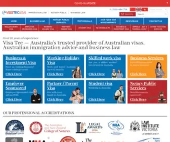 Visatec.com.au(Immigration and Visa Services Melbourne) Screenshot