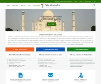 Visatoindia.org(Indian E) Screenshot