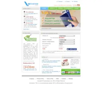Visatovietnam.com(Vietnam visa on arrival and visa extension service) Screenshot