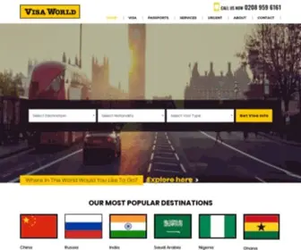 Visaworld.co.uk(Visa World) Screenshot