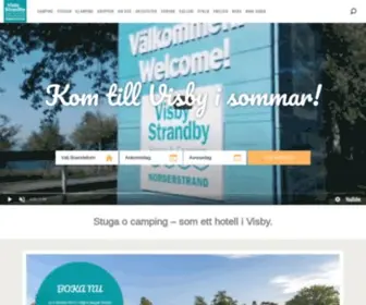 Visbystrandby.se(Ditt boende i Visby Gotland med havsutsikt) Screenshot