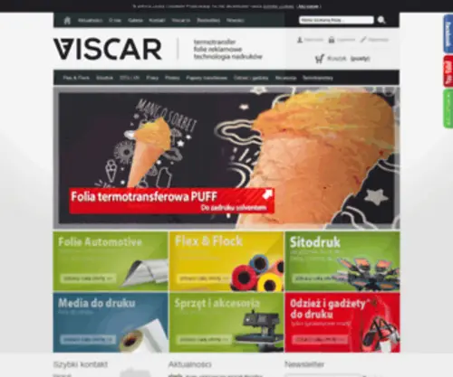 Viscar.pl(Dystrybutor folii do reklamy) Screenshot
