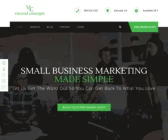 Visceralconcepts.com(Small Business Marketing) Screenshot