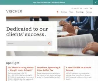 Vischer.com(Innovative Schweizer Anwaltskanzlei) Screenshot