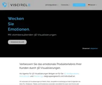 Viscircle.de(Wir konzipieren und entwickeln für Sie 3D Visualisierungen) Screenshot