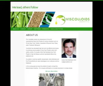 Viscolloids.com(We lead) Screenshot