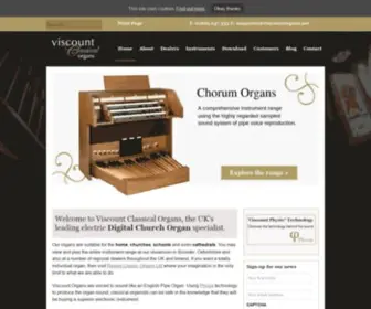 Viscountorgans.net Screenshot