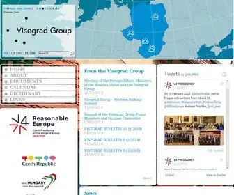 Visegradgroup.eu(The Visegrad Group) Screenshot