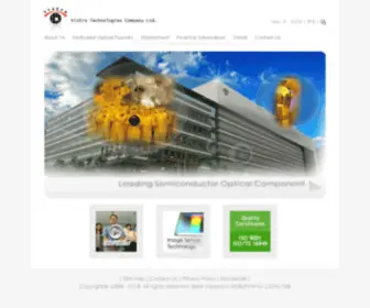 Viseratech.com(VisEra Technologies Company Limited) Screenshot