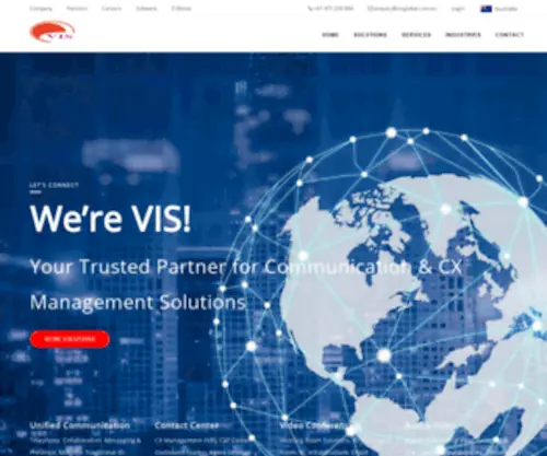 VisGlobal.com.au(Communication and Customer Experience Solutions) Screenshot