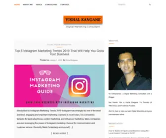 Vishalkangane.com(Vishal Kangane) Screenshot