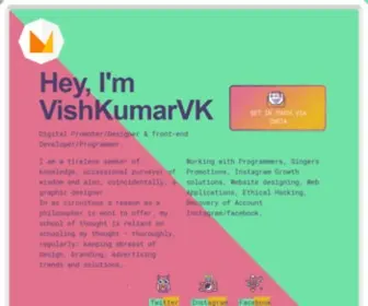 Vishkumarvk.tech(Vishkumarvk tech) Screenshot