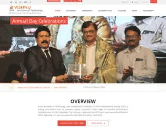Vishnu.edu.in(Vishnu Institute of Technology) Screenshot