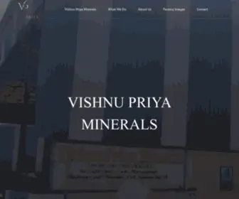 Vishnupriyaminerals.com(Vishnu Priya Minerals) Screenshot