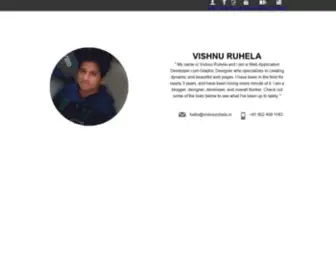 Vishnuruhela.in(Vishnu Ruhela) Screenshot