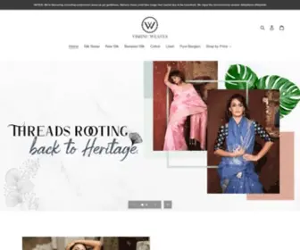 Vishnuweaves.com(Vishnu Weaves) Screenshot