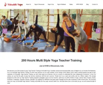 Vishuddhiyoga.com(Affordable India Yoga Retreats & Teacher Training Courses) Screenshot