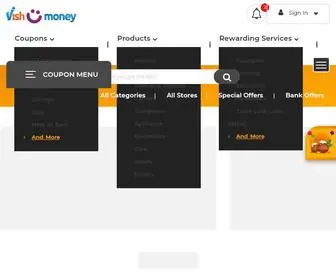 Vishumoney.com(Coupons, Offers, Cashback, Promo Code & Earn Money Online) Screenshot