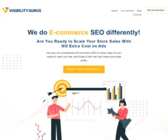 Visibilitygurus.com(E-Commerce Marketing Agency) Screenshot