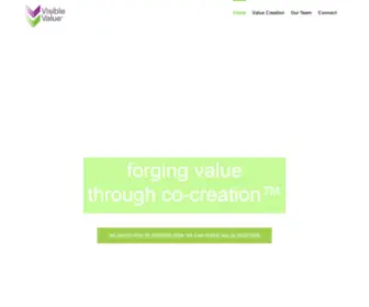 Visiblevalue.net(Forging value through co) Screenshot