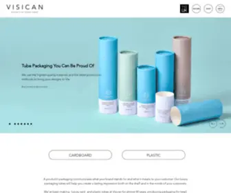 Visican.com(Premium Packaging Tube Solutions from Visican) Screenshot