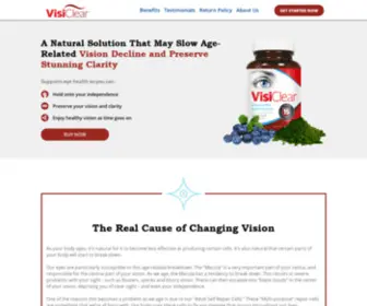 Visiclearusa.com(Discover Visi Clear today as a safe way to improve your vision quality. Made in the USA. All) Screenshot