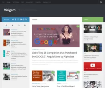 Visigami.com(Information and Entertainment Blog) Screenshot