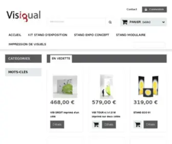 Visigual.com(Fournitures pour salons d'exposition) Screenshot