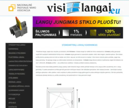 Visilangai.eu(Plastikiniai langai) Screenshot