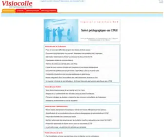 Visiocolle.com(VISIOCOLLE est un logiciel de suivi pédagogique en CPGE (Classes Préparatoires aux Grandes Ecoles)) Screenshot