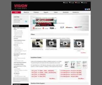 Vision-Solventprinter.com(VISION Tech) Screenshot