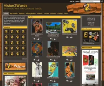 Vision2Words.com(V2W is a virtual community which vision) Screenshot