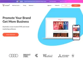 Vision6.com.au(Email Marketing) Screenshot