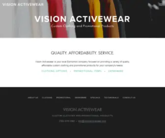 Visionactivewear.com(Vision Activewear) Screenshot