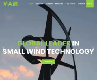 Visionairwind.com(V-Air Wind Technologies) Screenshot