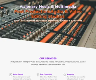 Visionarymusic.net(Post Production Editing for Audio & Video) Screenshot