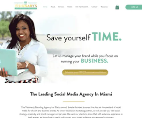 Visionarysbranding.com(The Visionary's Branding Agency) Screenshot