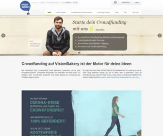 Visionbakery.de(Crowdfunding Plattform für deine kreativen Ideen und Projekte) Screenshot